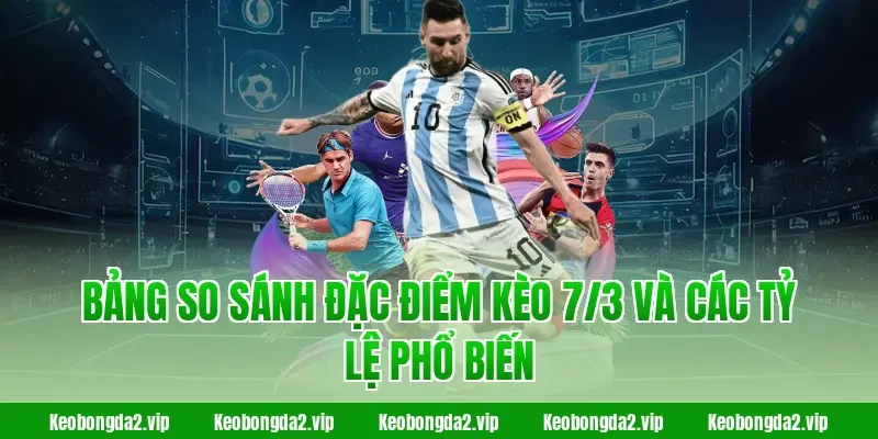 Bảng so sánh đặc điểm kèo 7/3 và các tỷ lệ phổ biến