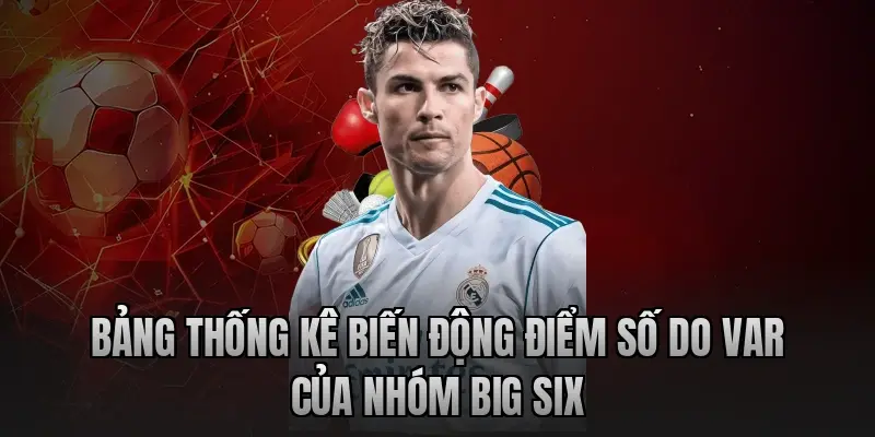 Bảng thống kê biến động điểm số do VAR của nhóm Big Six