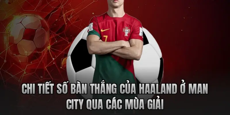 Chi tiết số bàn thắng của Haaland ở Man City qua các mùa giải