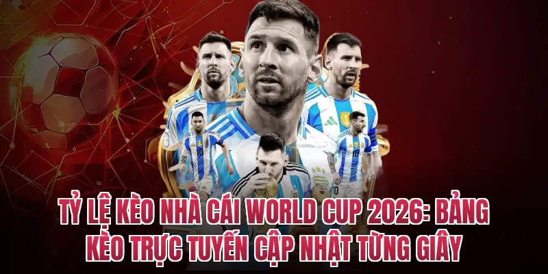 Tỷ lệ kèo nhà cái World Cup 2026: Bảng kèo trực tuyến cập nhật từng giây