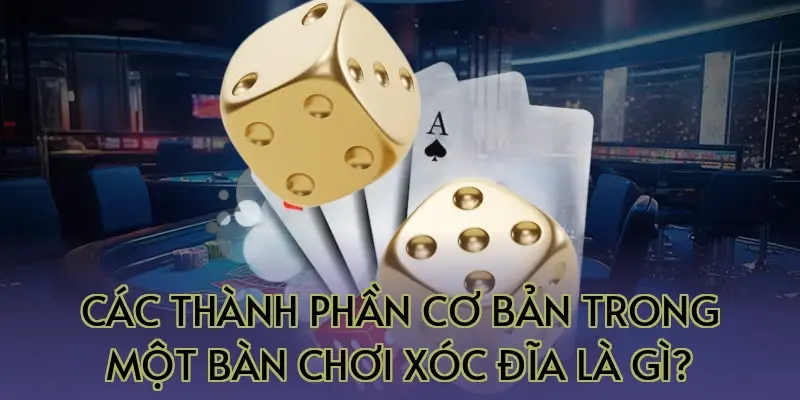 Các thành phần cơ bản trong một bàn chơi xóc đĩa là gì?