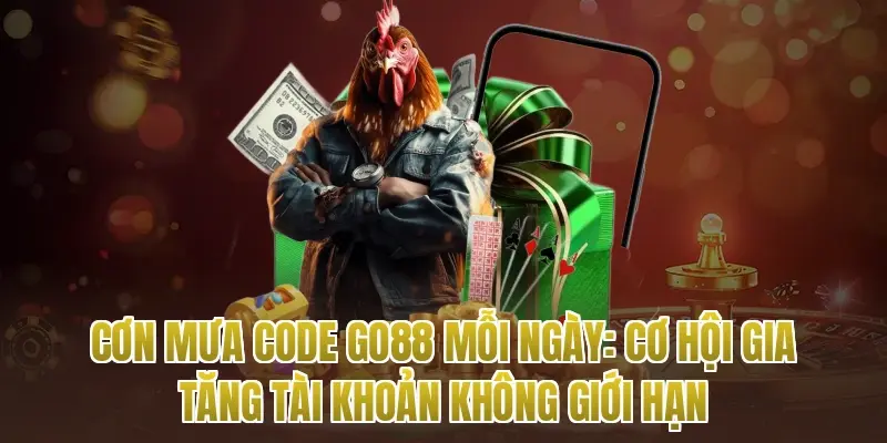 Cơn Mưa Code Go88 Mỗi Ngày: Cơ Hội Gia Tăng Tài Khoản Không Giới Hạn
