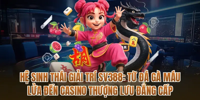 Hệ sinh thái giải trí SV388: Từ đá gà máu lửa đến Casino thượng lưu đẳng cấp
