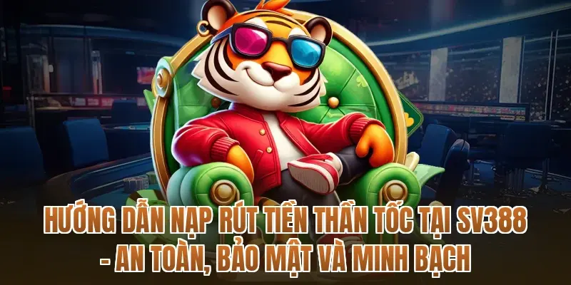 Hướng dẫn nạp rút tiền thần tốc tại SV388 – An toàn, bảo mật và minh bạch