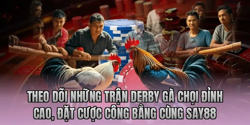 Theo dõi những trận derby gà chọi đỉnh cao, đặt cược công bằng cùng Say88